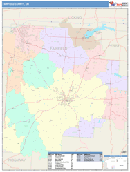 Fairfield County, OH Wall Map