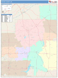 Geauga County, OH Wall Map