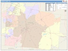 Greene County, OH Wall Map