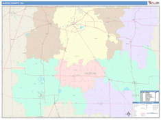 Huron County, OH Wall Map