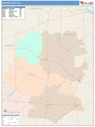 Morrow County, OH Wall Map