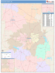 Richland County, OH Wall Map