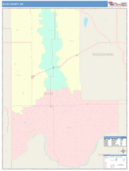 Ellis County, OK Wall Map