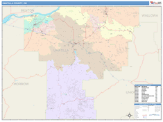 Umatilla County, OR Wall Map