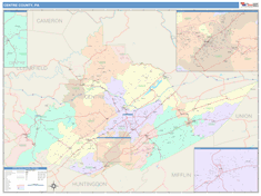 Centre County, PA Wall Map