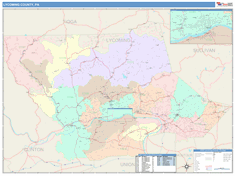 Lycoming County, PA Wall Map