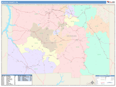 McKean County, PA Wall Map