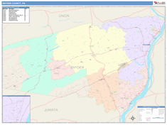 Snyder County, PA Wall Map