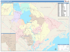 Berkeley County, SC Wall Map