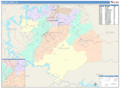 Blount County, TN Wall Map