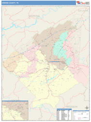 Greene County, TN Wall Map