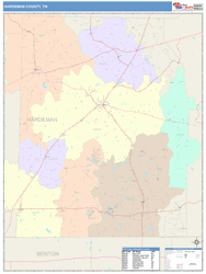 Hardeman County, TN Wall Map