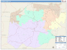 Hickman County, TN Wall Map