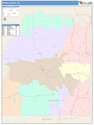 McNairy County, TN Wall Map