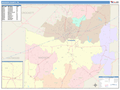 Madison County, TN Wall Map