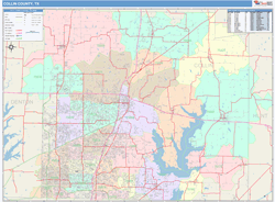 Collin County, TX Wall Map