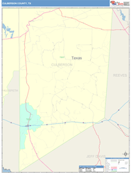 Culberson County, TX Wall Map