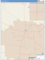 Foard County, TX Wall Map