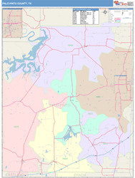 Palo Pinto County, TX Wall Map