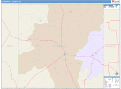 Stonewall County, TX Wall Map