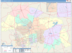 Williamson County, TX Wall Map