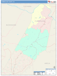 Cumberland County, VA Wall Map