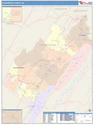 Shenandoah County, VA Wall Map