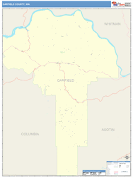 Garfield County, WA Wall Map