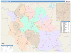 Fayette County, WV Wall Map