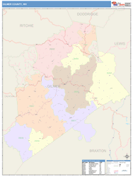 Gilmer County, WV Wall Map