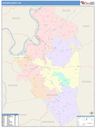 Jackson County, WV Wall Map