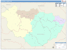 McDowell County, WV Wall Map