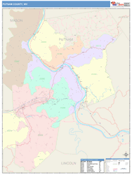 Putnam County, WV Wall Map