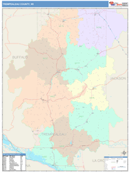 Trempealeau County, WI Wall Map