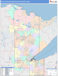 Duluth Metro Area Wall Map