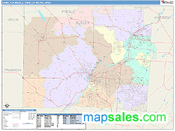 Hamilton-Middletown Metro Area Wall Map