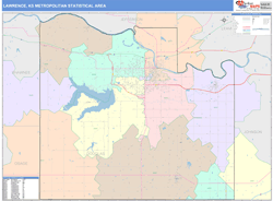 Lawrence Metro Area Wall Map