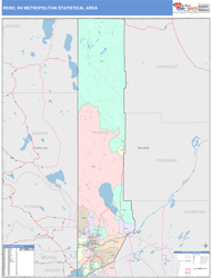 Reno Metro Area Wall Map