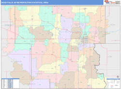 Sioux Falls Metro Area Wall Map