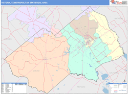 Victoria Metro Area Wall Map