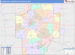 Bloomington Metro Area Wall Map