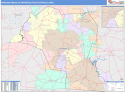 Bowling Green Metro Area Wall Map