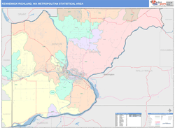 Kennewick-Richland Metro Area Wall Map