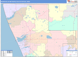 Muskegon Metro Area Wall Map