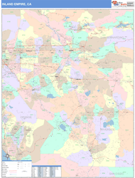 Inland Empire Metro Area Wall Map