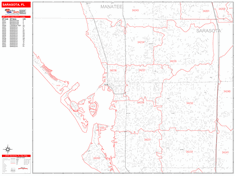 Sarasota Wall Map