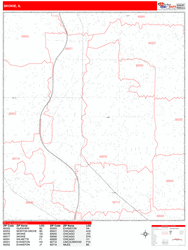 Skokie Zip Code Wall Map