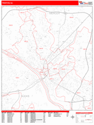 Trenton Zip Code Wall Map