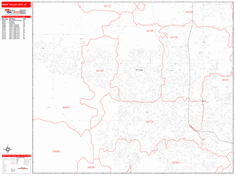 West Valley City Zip Code Wall Map