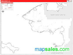 Nome County, AK Zip Code Wall Map